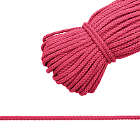 С831 Шнур отделочный плетеный, 4 мм*30 м (розовый)
