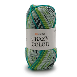 Пряжа YarnArt 'Crazy color' 100гр 260м (25% шерсть,75% акрил)