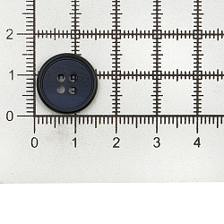 NE52 Пуговица 24L (15мм) 4 прокола, пластик