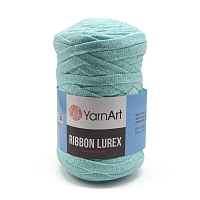 Пряжа YarnArt 'Ribbon Lurex' 250гр 110м (60% хлопок, 20% вискоза и полиэстер, 20% металлик) (738 светлая бирюза)