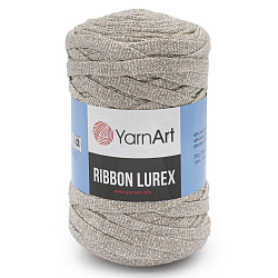 Пряжа YarnArt 'Ribbon Lurex' 250гр 110м (60% хлопок, 20% вискоза и полиэстер, 20% металлик)