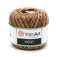 Пряжа YarnArt 'Violet Melange' 50гр 282м (100% мерсеризированный хлопок)