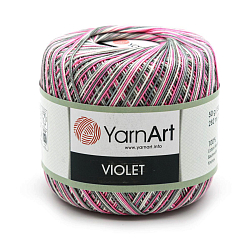 Пряжа YarnArt 'Violet Melange' 50гр 282м (100% мерсеризированный хлопок)