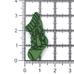 Пуговица 'Чулок' 49L (31мм) на ножке, пластик