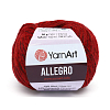 Пряжа YarnArt 'Allegro' 50гр 145м (13% шерсть, 41% полиамид, 46% акрил) 711 бордовый меланж