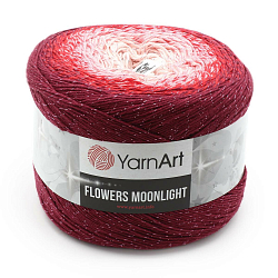 Пряжа YarnArt 'Flowers Moonlight' 260гр 1000м (53% хлопок, 43% полиакрил, 4% металлик)