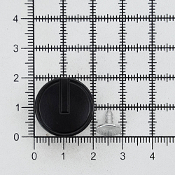 21NB-0211 Пуговица джинсовая на фиксированной ножке 20мм цв.металл, черный