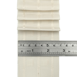 6125-SEK Тесьма шторная 1/2,5 'Параллельная складка' (2 ряда петель, 3 шнура) 67мм*100м, бежевый