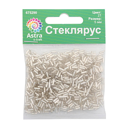 Стеклярус, (стекло), 5 мм, упак./20 гр., Astra&Craft