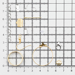 Набор фурнитуры для создания бижутерии, серебро/золото, Astra&Craft