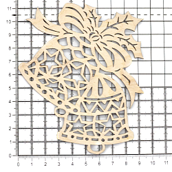 L-552 Деревянная заготовка 'Колокольчики Рождественские' 10,5*11,5см Astra&Craft