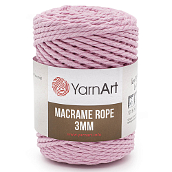 Пряжа YarnArt 'Macrame Rope 3мм' 250гр 63м (60% хлопок, 40% вискоза и полиэстер)