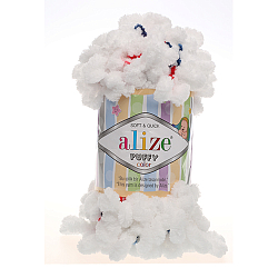 Пряжа Alize 'Puffy Color' 100г 9м (100% микрополиэстер)