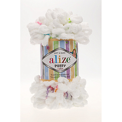 Пряжа Alize 'Puffy Color' 100г 9м (100% микрополиэстер)