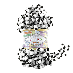 Пряжа Alize 'Puffy Color' 100г 9м (100% микрополиэстер)