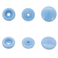 Кнопка круглая 12,5/10мм пластик (уп.~100шт) NEW STAR (168 голубой)