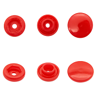 Кнопка круглая 12,5/10мм пластик (уп.~100шт) NEW STAR (162 красный)