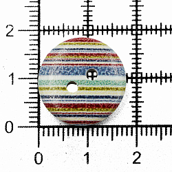 Пуговица 'Орнамент' 28L (18мм) 2 прокола, дерево
