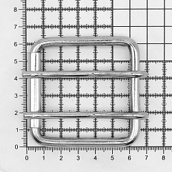 П-10-18 Пряжка роликовая 51,5мм (63,5*63мм, d-6мм) металл, никель