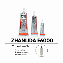 JS0201 Клей E6000 прозрачный для бижутерии, страз, декора 15мл