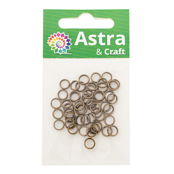 4AR253/254 Кольцо соединительное двойное, 6мм, 50шт/упак, Astra&Craft