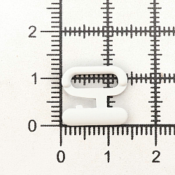 ГНУ14602 Пряжка-застежка для купальников 10мм металл, белая резина