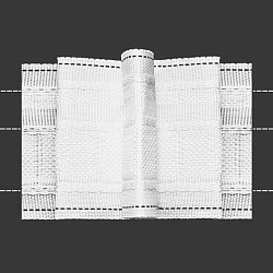 05С3266ПЭ Р3906 Тесьма шторная 1/2 'Бантовая складка' (2 ряда петель, 3 шнура) 54мм*50м, белый