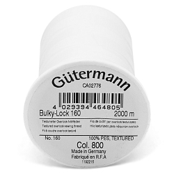 15 Нить Bulky-Lock 160/2000 м оверлочная текстурированная, 100% полиэстер Gutermann 730805