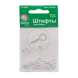 FIN2151 Штифты винтовые, 8*3,5mm, 50 (+/-5)шт/упак, Astra&Craft