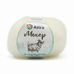 Пряжа Astra Premium 'Мохер' (Mohair) 25гр 190м (+/-5%) (50% кид мохер, 50% акрил)