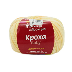 Пряжа из Троицка 'Кроха принт, секц.' 50гр. 135м. (20% шерсть, 80% акрил)