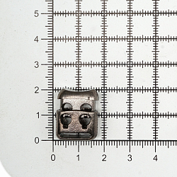 KP S-076 Фиксатор (стопор) 2 отв. d=4мм, 20мм*16мм, пластик под металл