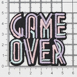 Термоаппликация светящаяся в темноте 'Game Over', Hobby&Pro